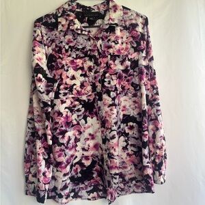 Attention 
Large 
Black and Purple floral